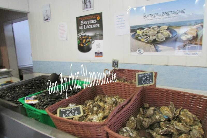 Huîtres moules chez Kelig le Vivier sur Mer-