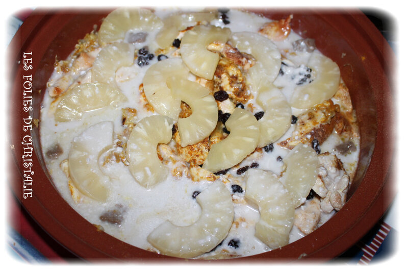 Tajine poulet ananas 2