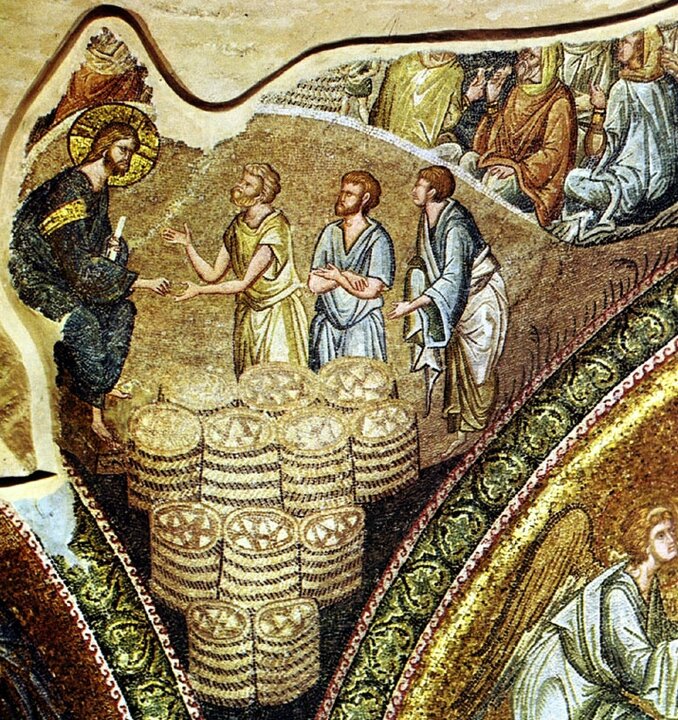 Multiplication des pains, mosaïque