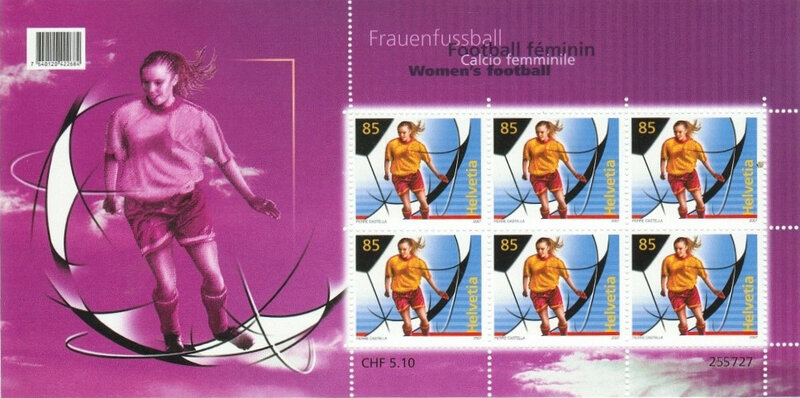 Timbre BF Suisse 2007 Football féminin