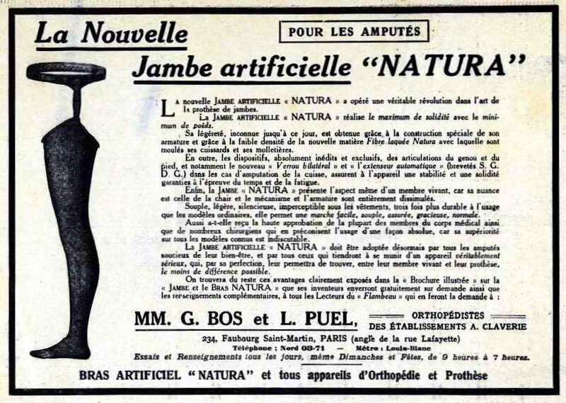 Nouvelle jambe artificielle