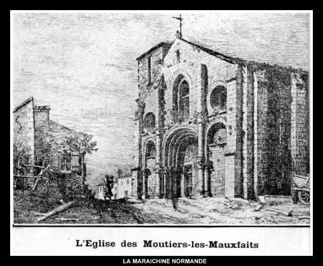 Moutiers-les-Mauxfaits église gravure