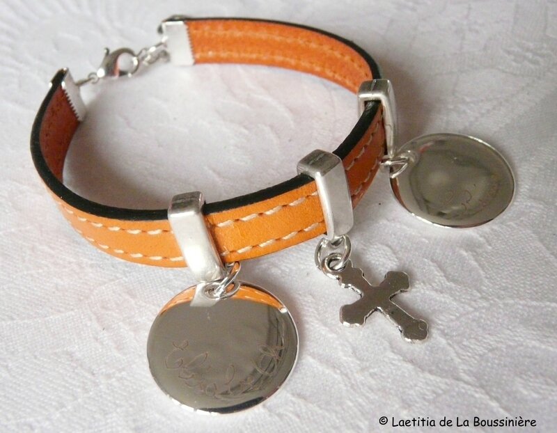 Bracelet sur cuir personnalisé