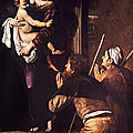 Les tableaux du Caravage à Rome (14/21). N°8 - <b>Sant</b>’ Agostino - La Madone des pèlerins.
