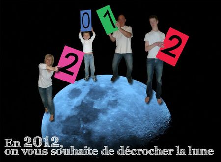 voeux lune flou