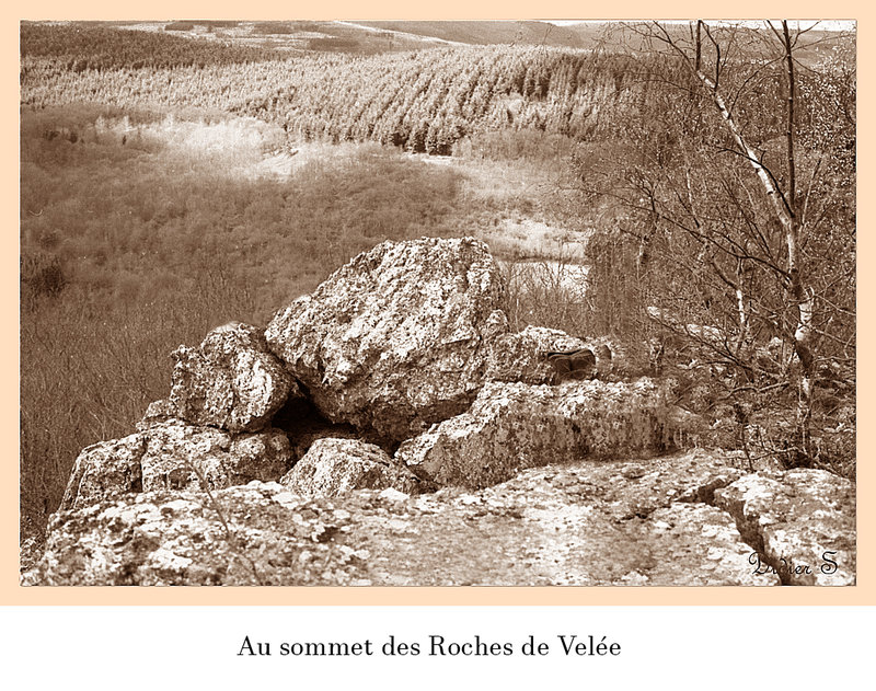 Au sommet des Roches de Velée - ANOST ( Saône-et-Loire )