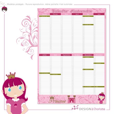 Calendrier-Princesse