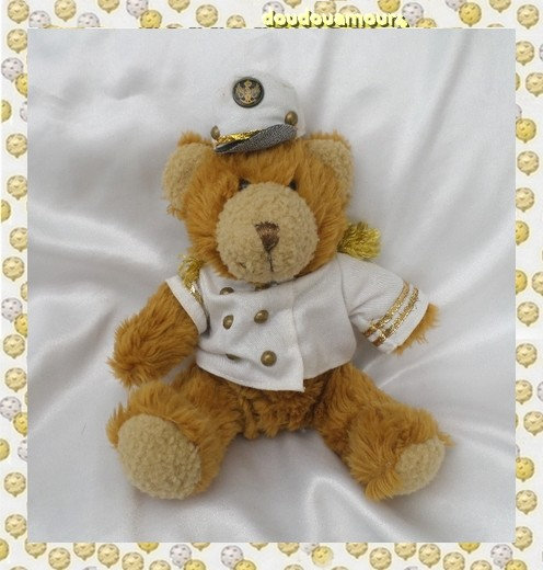 Peluche Doudou Ours Colin Le Capitaine Marin The Teddy Bear Collection