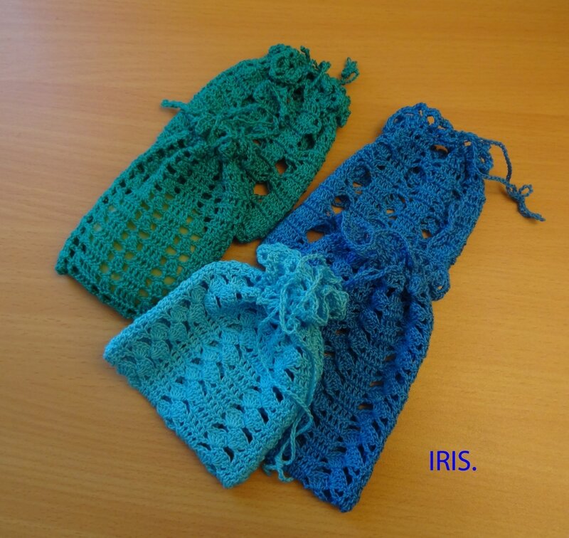 sachets crochetés 200