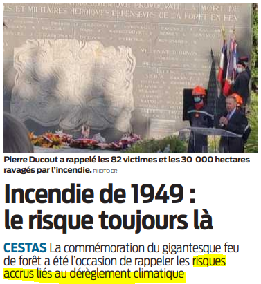 2020 08 28 SO Incendie de 1949 le risque toujours là