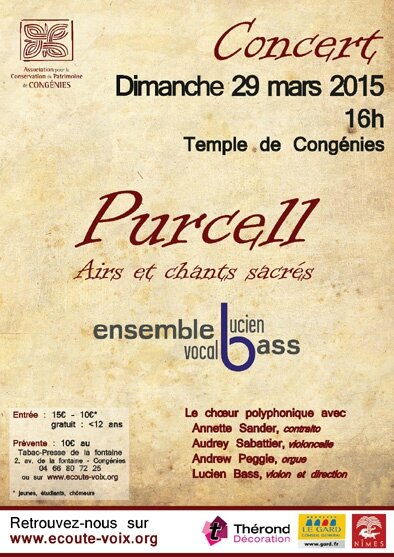 Concert Purcell CONGENIES
