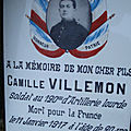 VILLEMON Eugène (Saint Martin de Lamps) + 11/01/1917 Folleville (80)