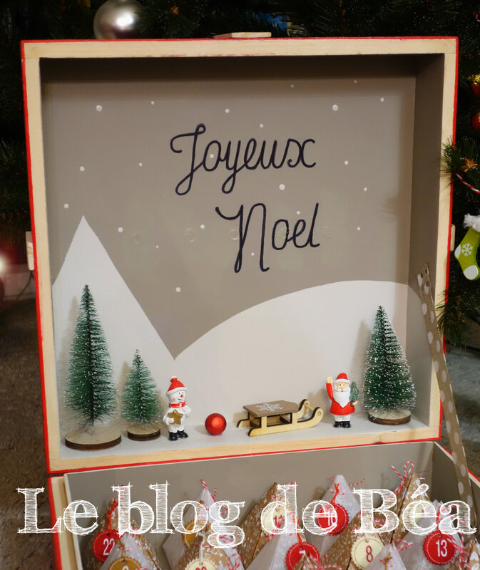 DIY calendrier de l'Avent en planches de palette