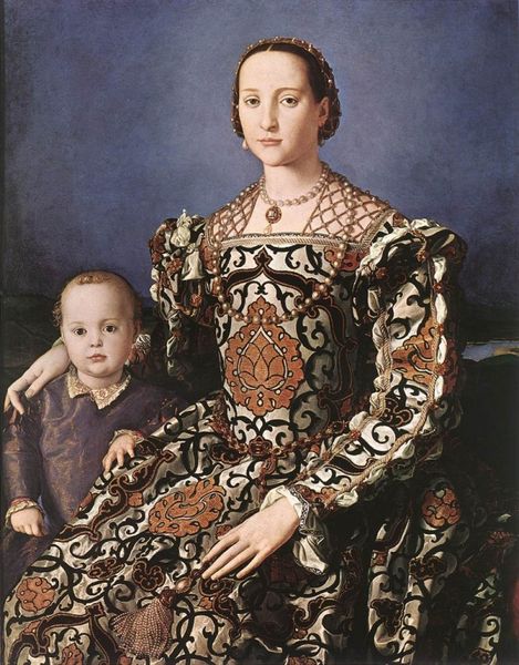 Bronzino-Portrait-dEleonore-de-Tolede-avec-son-fils-Giovanni-Florence-Offices