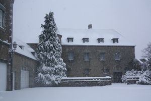 Avranches musée d'art et d'histoire neige 12 mars 2013