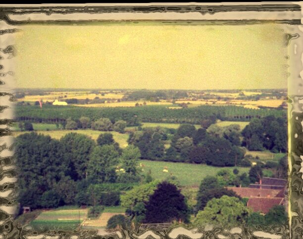 Châtillon-sur-Indre, panorama en 1981-