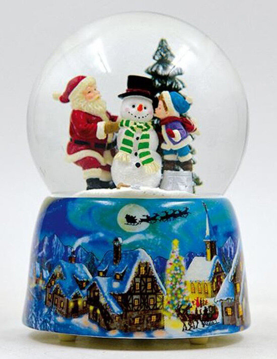 Boule à neige musicale de Noël.