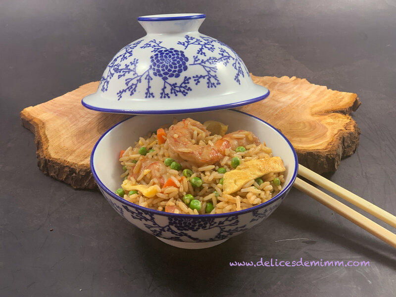 Riz sauté aux crevettes 2