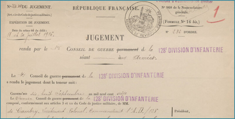 FAUVET Arthur Félix Oscar - Jugement