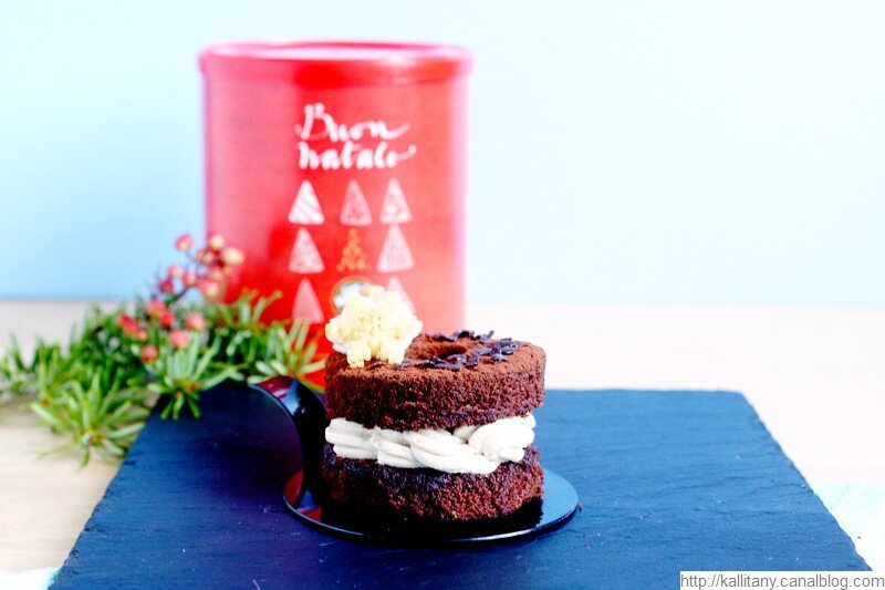 Blog culinaire Kallitany - Recette dessert couronne Noël chocolat café (11)