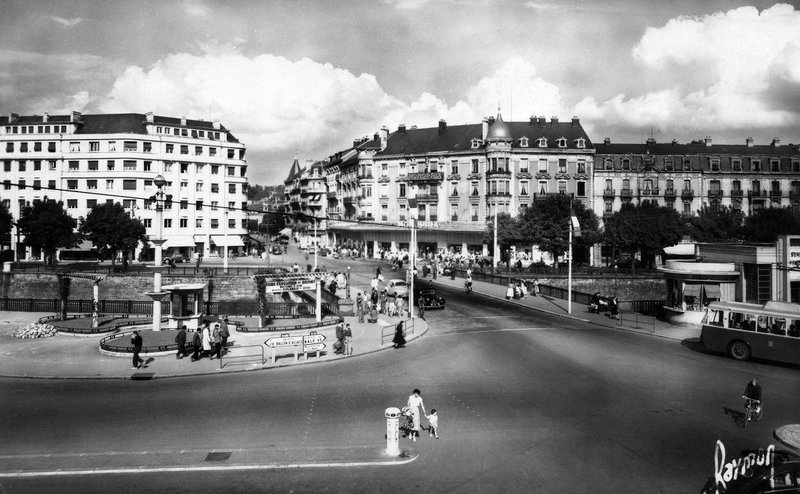 CPSM Belfort Pont Carnot 1953-55
