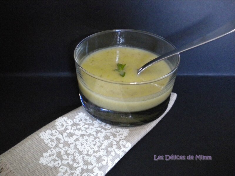Velouté de concombre à la menthe 3