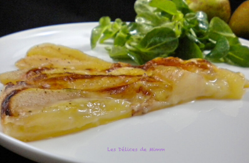 Tarte feuilletée aux poires et au Maroilles 1