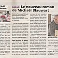 Le nouveau roman de Michaël Blauwart