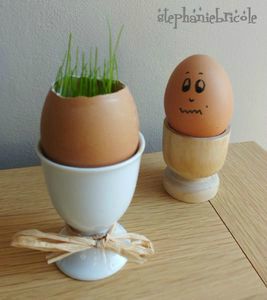 Tuto paques, diy paques, oeuf gazon ter