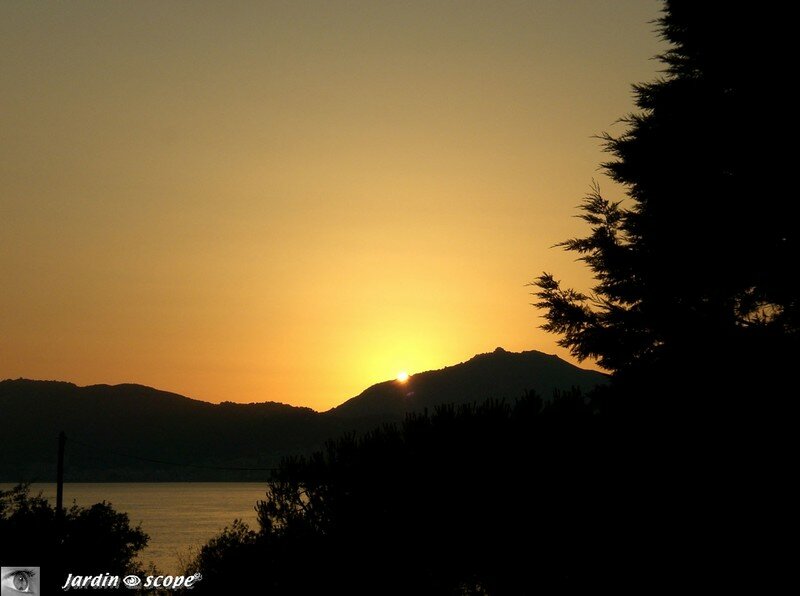 Coucher de soleil sur Porticcio