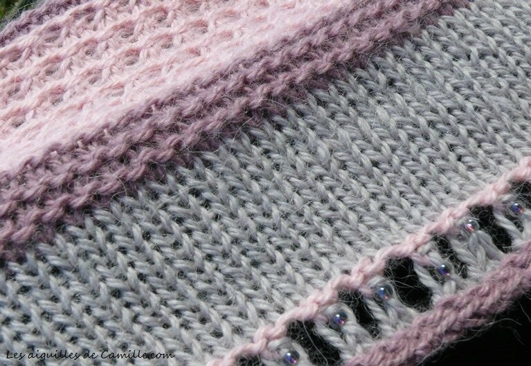 Facile 2 texture et bordure perle