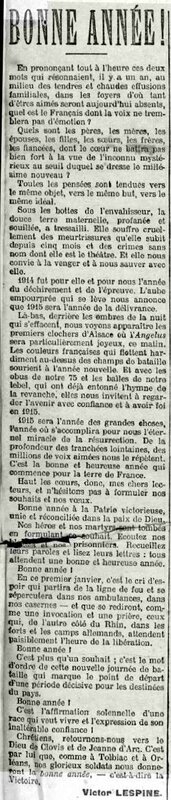 Express du Midi 01 01 1915