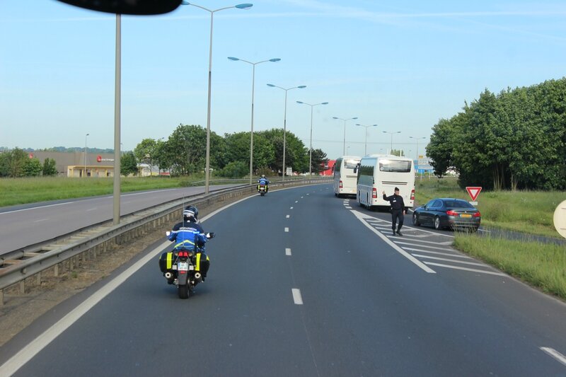 DDay D-Day RN13 circulation convoi bus cars 6 juin 2014