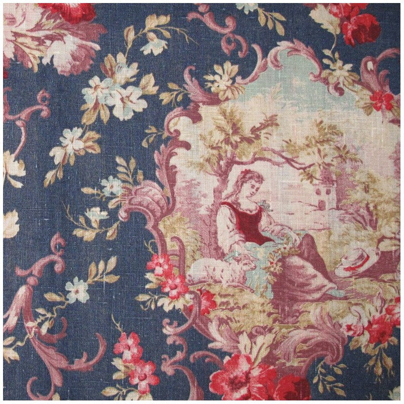 tissu-toile-de-jouy-rochelambert-bleu-x-95cm