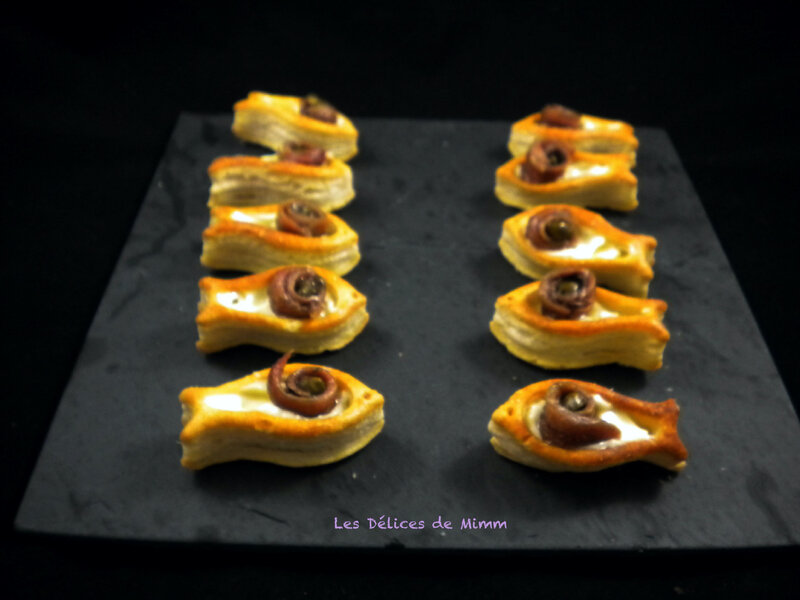 Petits poissons feuilletés aux anchois 5