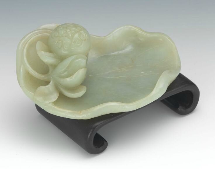 Carved Jade Brush Wash, Qianlong Period