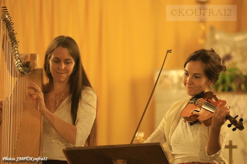 Photos JMP©Koufra 12 - Le Caylar - Marie Andrée Lise - Harpe Violon - 22092019 - 0049