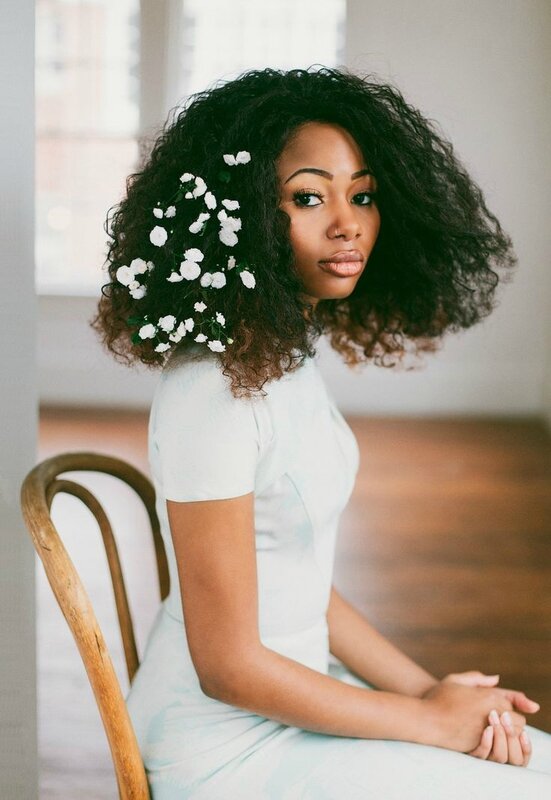 afro coiffure mariage