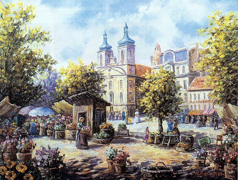 800px-Rene_Biegler_-_Blumenmarkt_am_Rochusmarkt_19_Jhdt