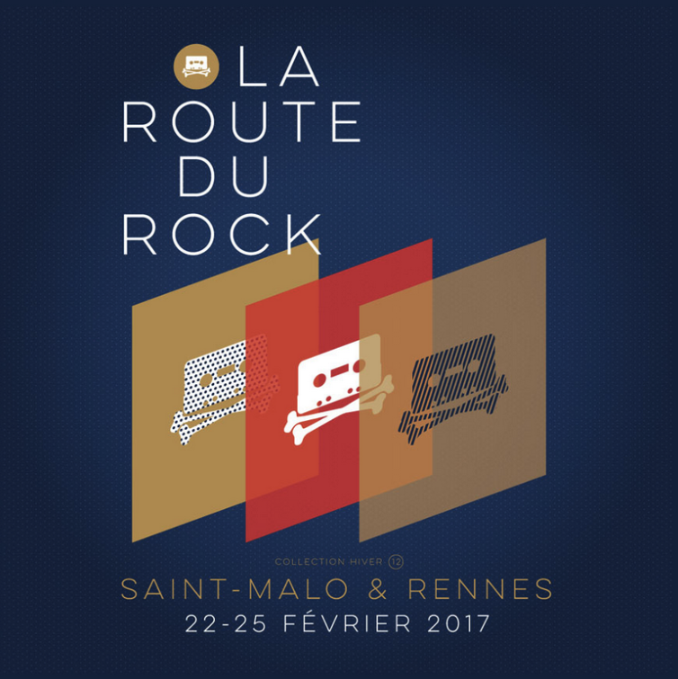 festival la Route du Rock collection hiver #12 février 2017 Rennes Saint-Malo Bretagne visuel Affiche