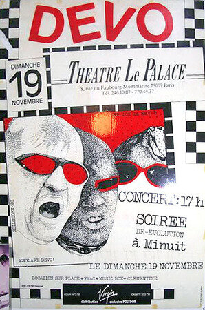 1978 11 19 Devo Palace Affiche