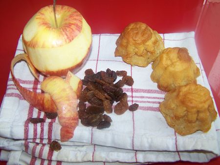 Minis far breton pomme et raisin sec (8)