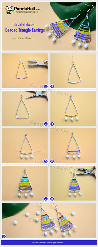 1-PandaHall-Ideas-on-Beaded-Triangle-Earrings