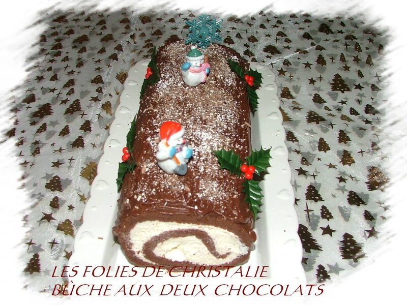 Bûche aux deux chocolats 1