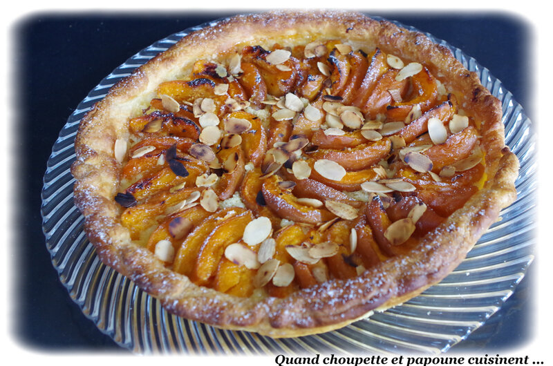 tarte abricots et crème d'amandes-429