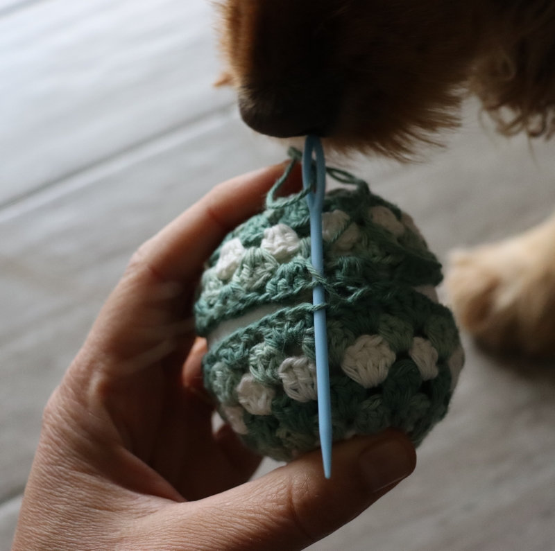 boule de noel crochetée bis bis