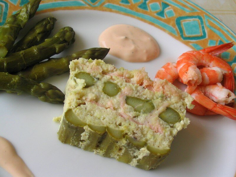 Terrine de Poisson aux Pointes d'Asperges, et saumon La Cuisine De Marie