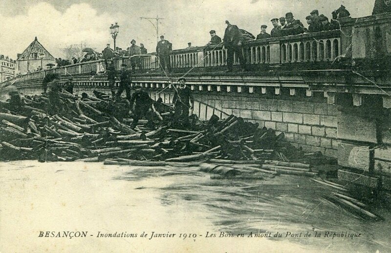 PR 2 pont saint pierre inondations 1910 et bois