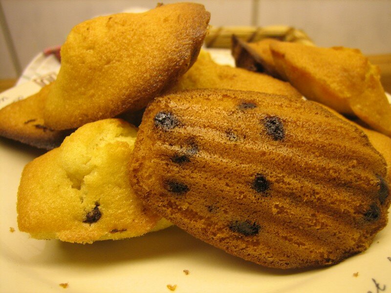 Madeleines chocolat-citron