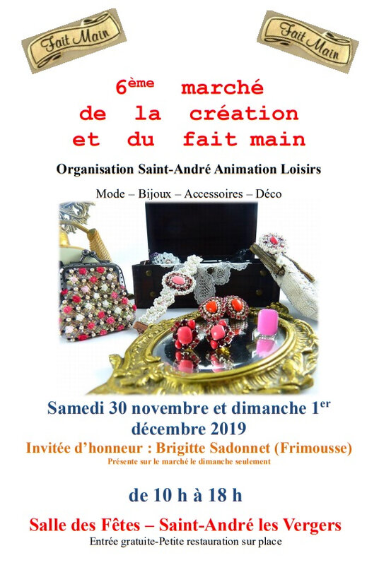 marché créatif St André les Vergers 2019